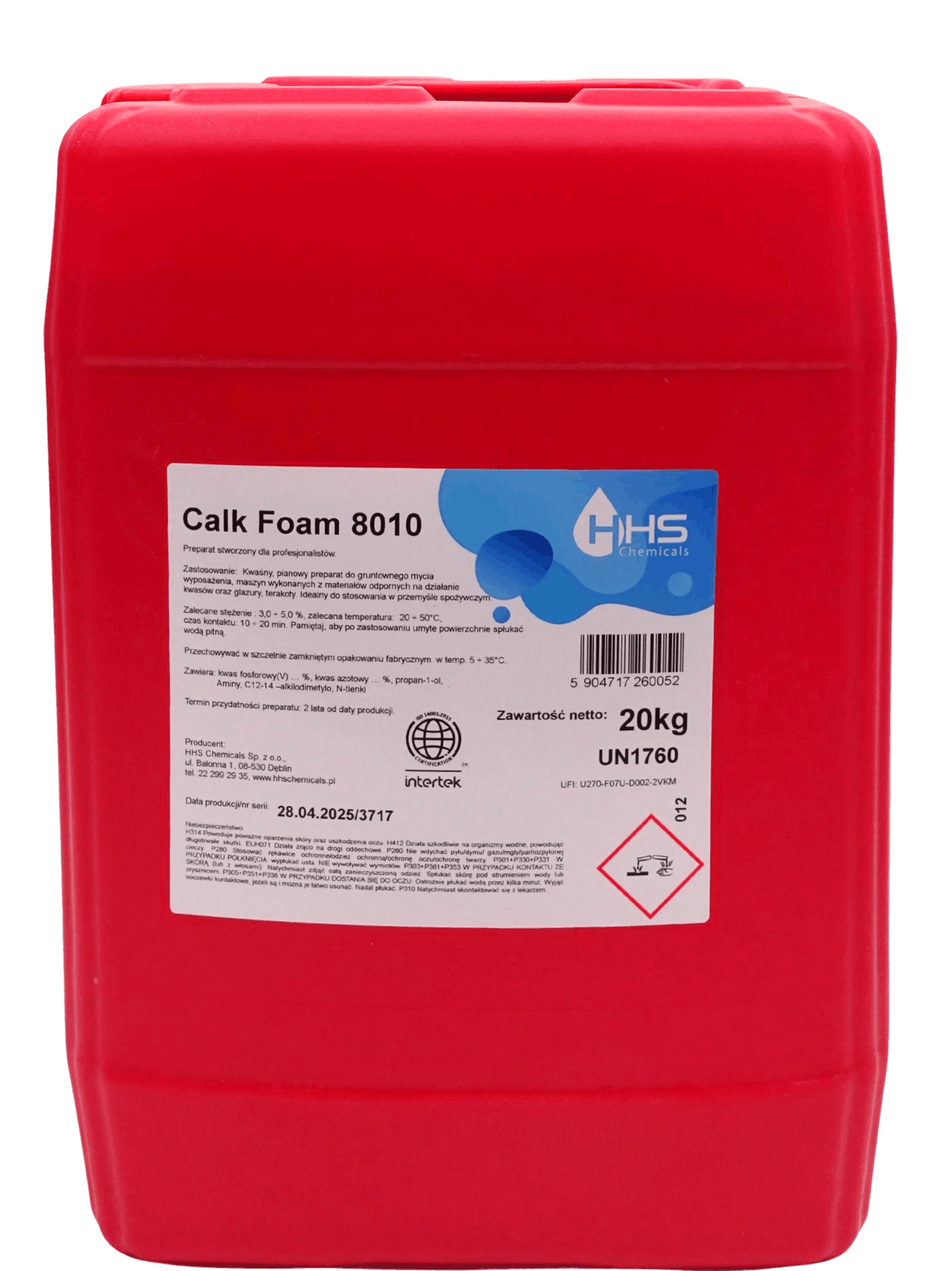 CALK FOAM 8010 - кислотний миючий засіб